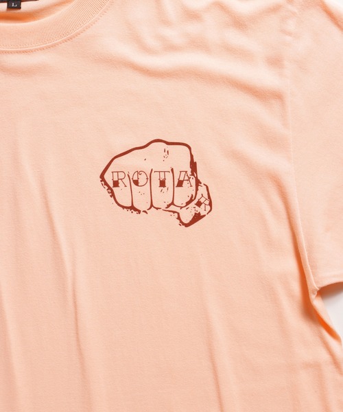 ROTAR(ローター)の「Knuckle 1p Tee(Tシャツ/カットソー・メンズ・オフホワイト/ピンク系その他/スミクロ/ライトオリーブ・SMALL/MEDIUM/LARGE/X-LARGE)」の4枚目の写真