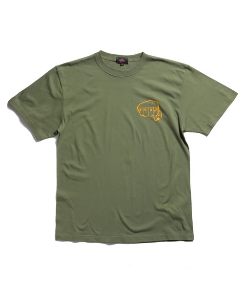 ROTAR(ローター)の「Knuckle 1p Tee(Tシャツ/カットソー・メンズ・オフホワイト/ピンク系その他/スミクロ/ライトオリーブ・SMALL/MEDIUM/LARGE/X-LARGE)」の3枚目の写真