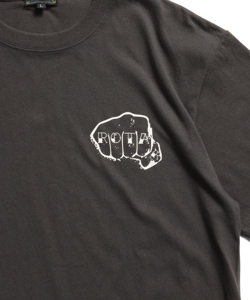 ROTAR(ローター)の「Knuckle 1p Tee(Tシャツ/カットソー・メンズ・オフホワイト/ピンク系その他/スミクロ/ライトオリーブ・SMALL/MEDIUM/LARGE/X-LARGE)」の5枚目の写真
