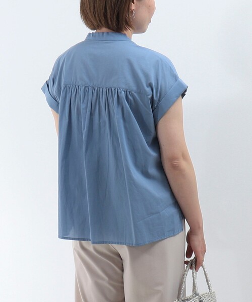 MICO COULIER（ミコクリエ）の「ローンレースブラウス（シャツ/ブラウス・レディース・ブルー/オフホワイト/ブラック・38）」の19枚目の写真