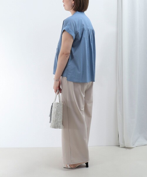 MICO COULIER（ミコクリエ）の「ローンレースブラウス（シャツ/ブラウス・レディース・ブルー/オフホワイト/ブラック・38）」の16枚目の写真