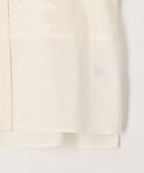 MICO COULIER（ミコクリエ）の「ローンレースブラウス（シャツ/ブラウス・レディース・ブルー/オフホワイト/ブラック・38）」の6枚目の写真