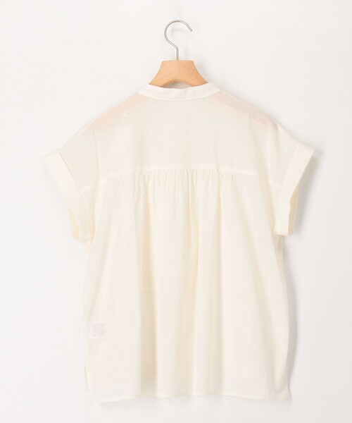 MICO COULIER（ミコクリエ）の「ローンレースブラウス（シャツ/ブラウス・レディース・ブルー/オフホワイト/ブラック・38）」の5枚目の写真