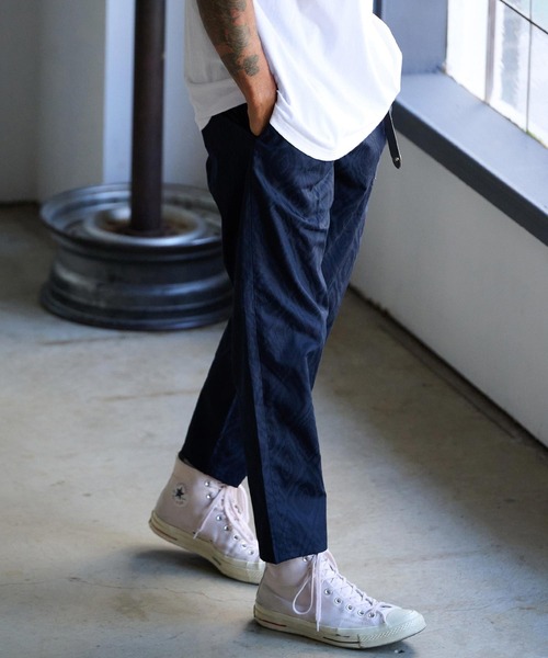 THEOREM（セオレム）の「mp13719-Shadow Argyle Pattern Ankle Tapered Pants シャドウアーガイル柄テーパードパンツ（その他パンツ・メンズ・ベージュ/ネイビー/ブラック・XL/M/L）」の3枚目の写真