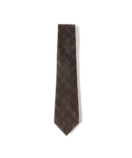 B:MING by BEAMS（ビーミングバイビームス）の「シルク 小紋柄 ネクタイ 25FW ①（ネクタイ・メンズ・ベージュ/ロイヤルブルー/ネイビー/ブラウン/ブルー/ワイン/オリーブ/ブルー系その他4・ONE SIZE）」の2枚目の写真