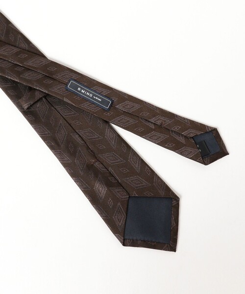 B:MING by BEAMS（ビーミングバイビームス）の「シルク 小紋柄 ネクタイ 25FW ①（ネクタイ・メンズ・ベージュ/ロイヤルブルー/ネイビー/ブラウン/ブルー/ワイン/オリーブ/ブルー系その他4・ONE SIZE）」の10枚目の写真