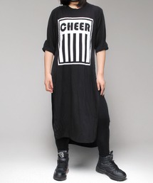 CHEER（チアー）の「サイドスリットプリントロングワンピース（ワンピース）」