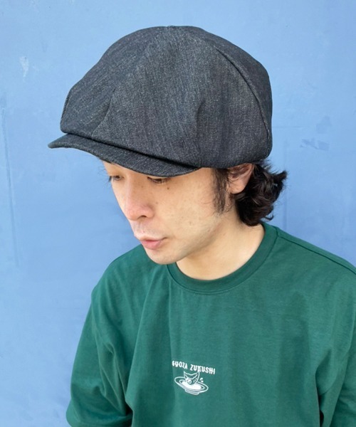 Ruben(ルーベン)の「デニムキャスケット(キャスケット・レディース・ブラック/ネイビー/ストライプ・XL/M)」の8枚目の写真