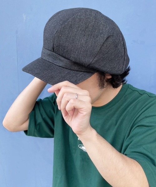 Ruben(ルーベン)の「デニムキャスケット(キャスケット・レディース・ブラック/ネイビー/ストライプ・XL/M)」の5枚目の写真