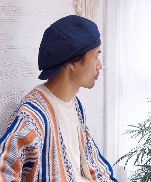 Ruben(ルーベン)の「デニムキャスケット(キャスケット・レディース・ブラック/ネイビー/ストライプ・XL/M)」の16枚目の写真