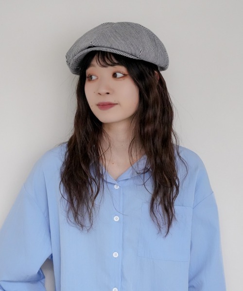 Ruben(ルーベン)の「デニムキャスケット(キャスケット・レディース・ブラック/ネイビー/ストライプ・XL/M)」の20枚目の写真