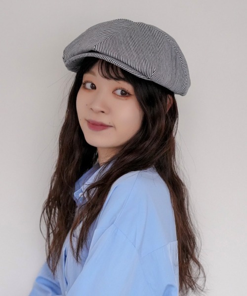 Ruben(ルーベン)の「デニムキャスケット(キャスケット・レディース・ブラック/ネイビー/ストライプ・XL/M)」の21枚目の写真