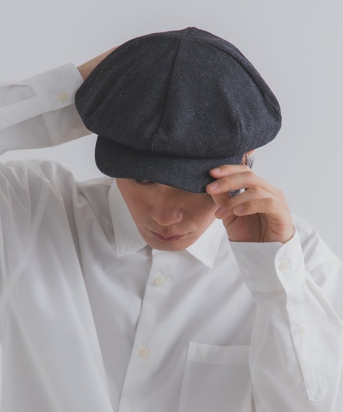 Ruben(ルーベン)の「デニムキャスケット(キャスケット・レディース・ブラック/ネイビー/ストライプ・XL/M)」の19枚目の写真