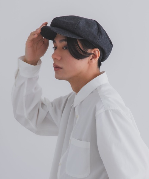 Ruben(ルーベン)の「デニムキャスケット(キャスケット・レディース・ブラック/ネイビー/ストライプ・XL/M)」の18枚目の写真