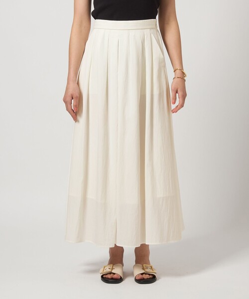 green label relaxing（グリーンレーベルリラクシング）の「フレア スカート ホワイト -撥水-（スカート・レディース・ホワイト・36/38）」の7枚目の写真