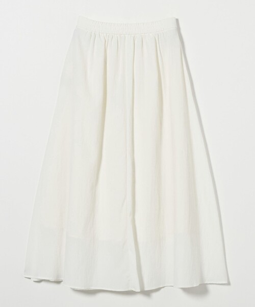 green label relaxing（グリーンレーベルリラクシング）の「フレア スカート ホワイト -撥水-（スカート・レディース・ホワイト・36/38）」の11枚目の写真