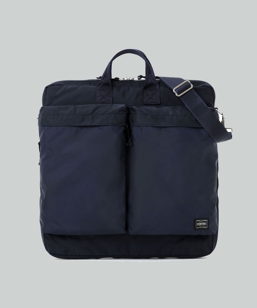 PORTER(ポーター)の「【PORTER】フォース2WAYヘルメットバッグ (S)(ショルダーバッグ・メンズ・カーキ/ネイビー/ブラック・FREE)」の1枚目の写真