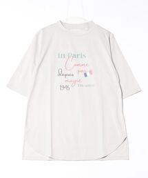 BELLUNA PLUS（ベルーナ）の「＜Ｅ／Ａ＞多機能ロゴプリントチュニック（チュニック・レディース）」