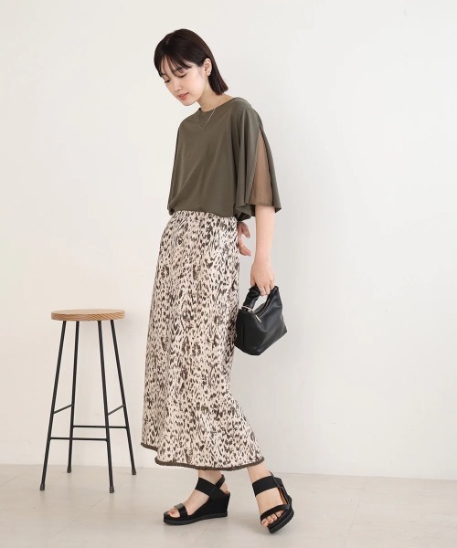 Bou Jeloud(ブージュルード)の「ゼブラ風Pt フリンジナロースカート(スカート・レディース・A/B・FREE)」の3枚目の写真