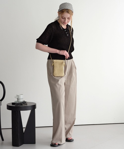ZAKKA-BOX(ザッカボックス)の「イントレチャートスマホショルダーバッグ(ショルダーバッグ・レディース・ゴールド/シルバー/アイボリー/ブラック・FREE)」の18枚目の写真