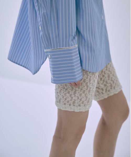 EN NEUME（エンノイム）の「Lace Biker Leggings（その他パンツ・レディース・アイボリー/ブラック・FREE）」の9枚目の写真