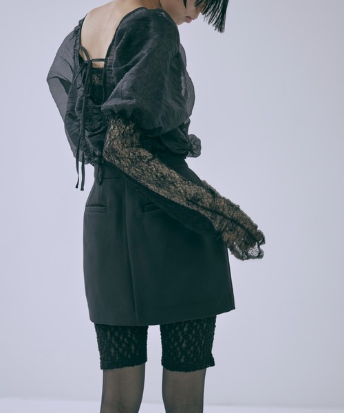 EN NEUME（エンノイム）の「Lace Biker Leggings（その他パンツ・レディース・アイボリー/ブラック・FREE）」の14枚目の写真