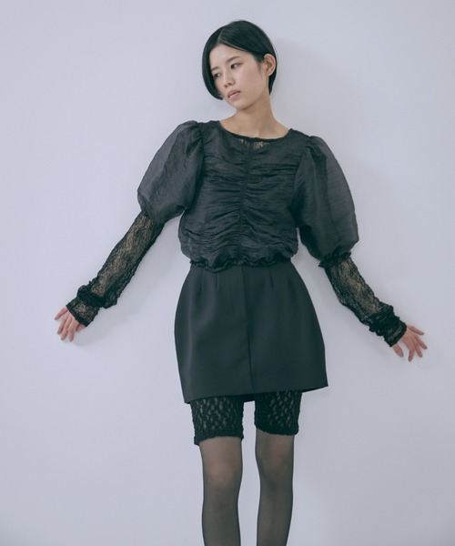 EN NEUME（エンノイム）の「Lace Biker Leggings（その他パンツ・レディース・アイボリー/ブラック・FREE）」の12枚目の写真