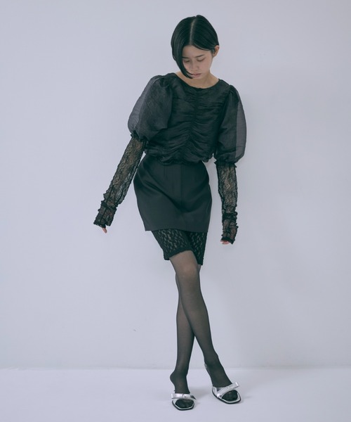 EN NEUME（エンノイム）の「Lace Biker Leggings（その他パンツ・レディース・アイボリー/ブラック・FREE）」の13枚目の写真