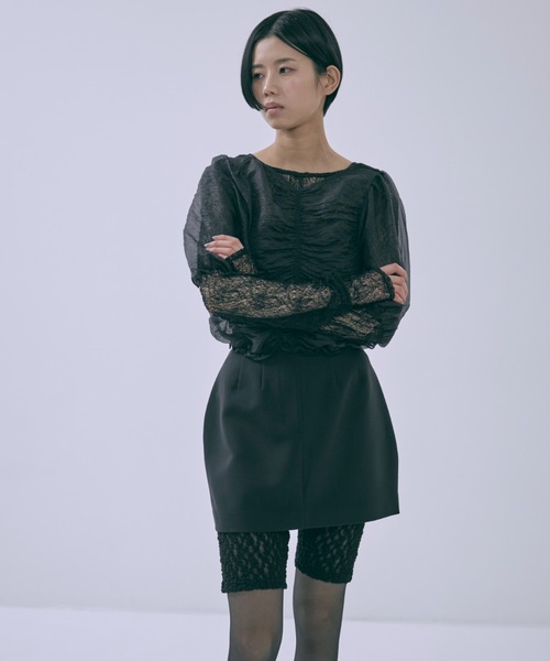 EN NEUME（エンノイム）の「Lace Biker Leggings（その他パンツ・レディース・アイボリー/ブラック・FREE）」の15枚目の写真