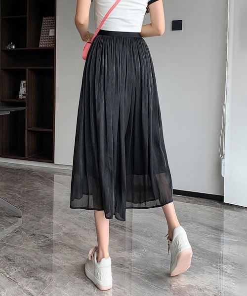 aimoha（アイモハ）の「シアープリーツスカート（スカート・レディース・ホワイト/ブラック/ベージュ/ピンク・FREE）」の8枚目の写真