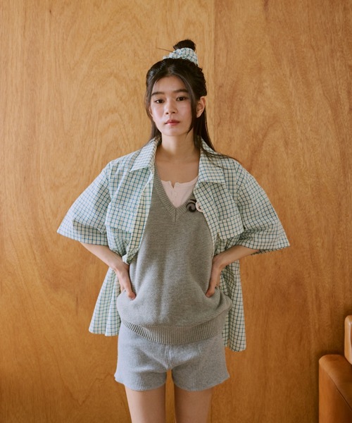 common gull products.（コモンガルプロダクツ）の「鮮やかなまま残る記憶のシュシュ（シュシュ・レディース・ブルー系/イエロー系・フリー）」の10枚目の写真