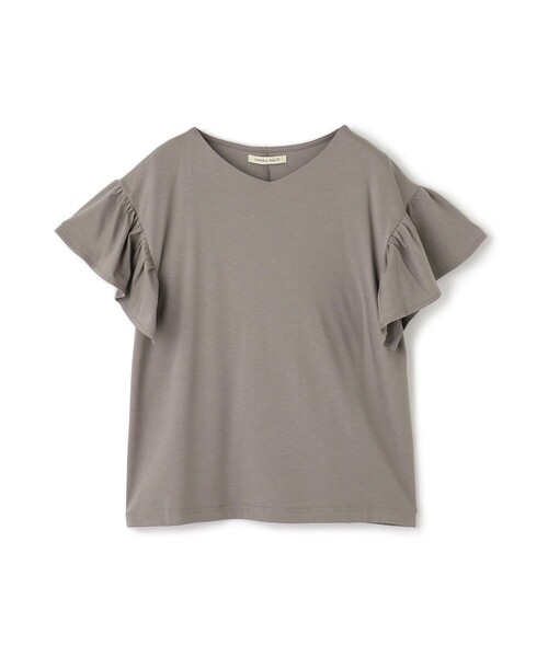 Jayro(ジャイロ)の「ポンチ袖フリルプルオーバー(Tシャツ/カットソー・レディース・ブラウン系その他2/ブルー/ブラック/ホワイト系その他・M)」の3枚目の写真