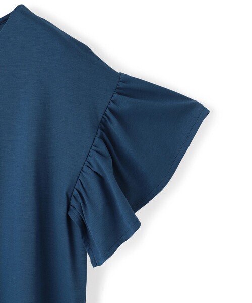 Jayro(ジャイロ)の「ポンチ袖フリルプルオーバー(Tシャツ/カットソー・レディース・ブラウン系その他2/ブルー/ブラック/ホワイト系その他・M)」の9枚目の写真