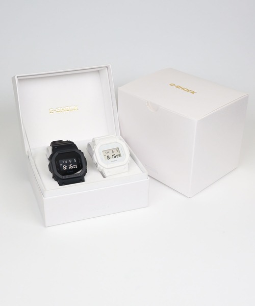 最新な / Model Pair DW-5600UBB-1JF DW-5600WW-7JF（デジタル腕時計 × 時計