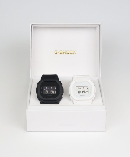 G-SHOCK(ジーショック)の「Pair Model / DW-5600UBB-1JF × DW-5600WW-7JF(デジタル腕時計・メンズ・ブラック×ホワイト・FREE)」の5枚目の写真
