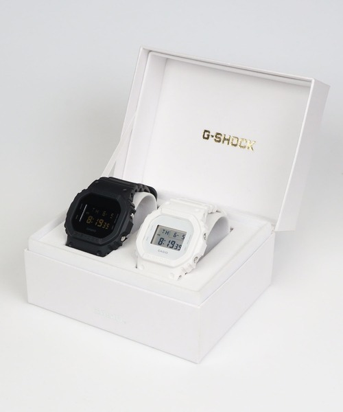 G-SHOCK(ジーショック)の「Pair Model / DW-5600UBB-1JF × DW-5600WW-7JF(デジタル腕時計・メンズ・ブラック×ホワイト・FREE)」の6枚目の写真