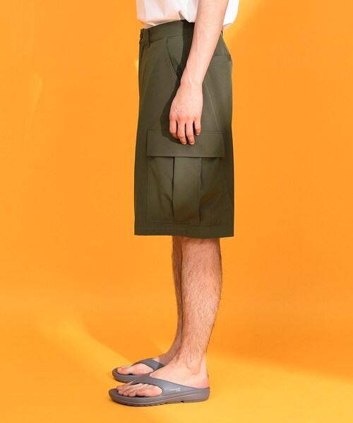 THE SHOP TK (ザ ショップ ティーケー )の「mizugiwa水陸両用カーゴショートパンツ 【接触冷感/UVカット/吸水速乾/洗濯機OK】(その他パンツ・メンズ・ブラック/ダークオリーブ・02/03)」の12枚目の写真