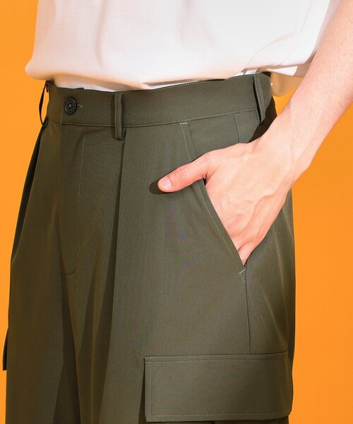 THE SHOP TK (ザ ショップ ティーケー )の「mizugiwa水陸両用カーゴショートパンツ 【接触冷感/UVカット/吸水速乾/洗濯機OK】(その他パンツ・メンズ・ブラック/ダークオリーブ・02/03)」の15枚目の写真
