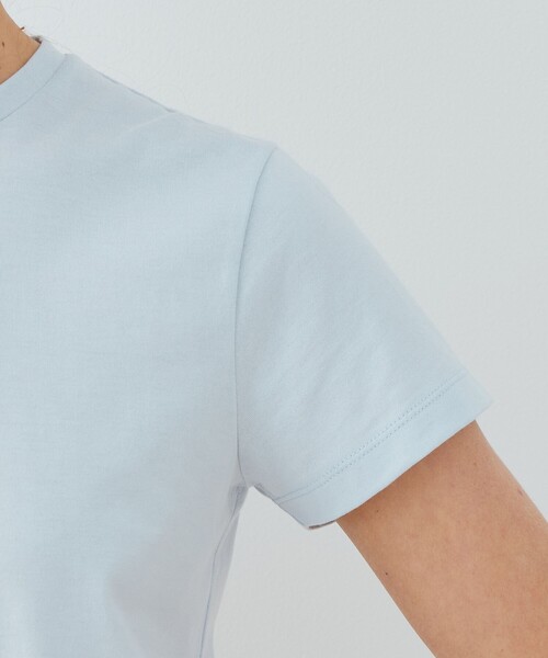 GALERIE VIE（ギャルリー ヴィー）の「ファインコットン クルーネックTシャツ（Tシャツ/カットソー・レディース・チャコールグレー/ブルー系その他2/ライトブルー/グレー系その他/ネイビー・FREE）」の12枚目の写真