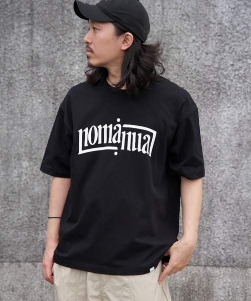 NOMANUAL（NOMANUAL）の「【NOMANUAL】アーチロゴＴシャツ（Tシャツ/カットソー・メンズ・ブラック/ホワイト・M/L）」の2枚目の写真