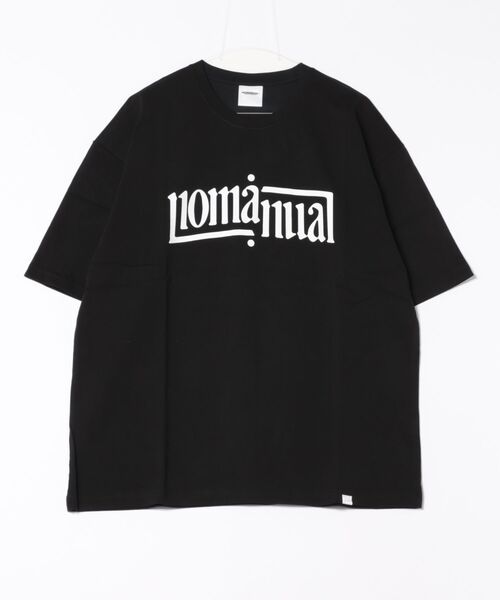 NOMANUAL（NOMANUAL）の「【NOMANUAL】アーチロゴＴシャツ（Tシャツ/カットソー・メンズ・ブラック/ホワイト・M/L）」の12枚目の写真