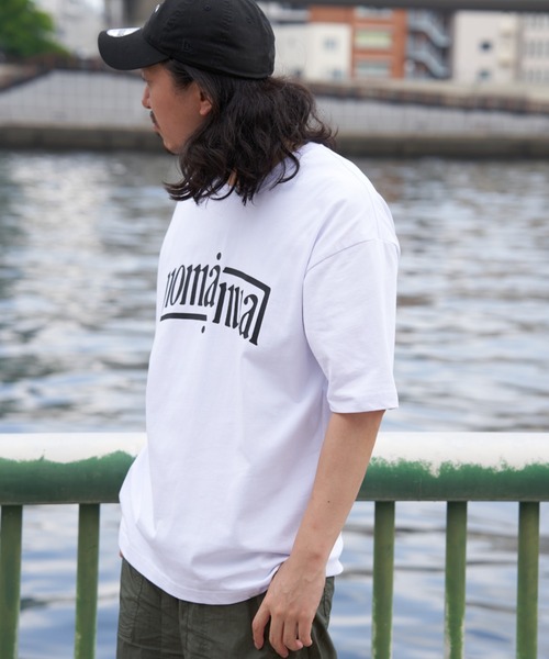 NOMANUAL(NOMANUAL)の「【NOMANUAL】アーチロゴTシャツ(Tシャツ/カットソー・メンズ・ブラック/ホワイト・M/L)」の15枚目の写真