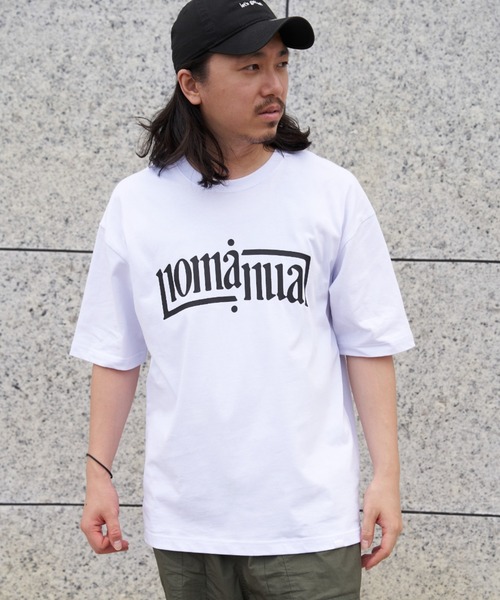 NOMANUAL(NOMANUAL)の「【NOMANUAL】アーチロゴTシャツ(Tシャツ/カットソー・メンズ・ブラック/ホワイト・M/L)」の16枚目の写真