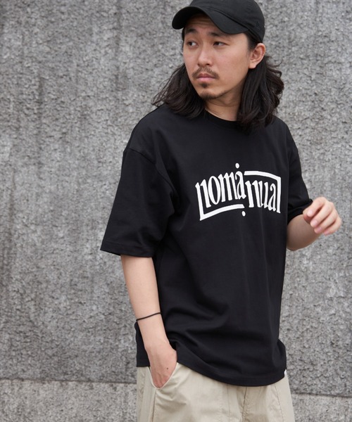 NOMANUAL(NOMANUAL)の「【NOMANUAL】アーチロゴTシャツ(Tシャツ/カットソー・メンズ・ブラック/ホワイト・M/L)」の22枚目の写真