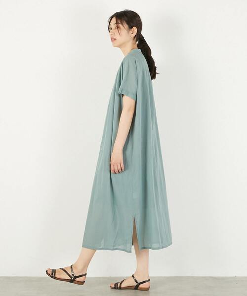 MELROSE claire(メルローズ クレール)の「【シャツギャザーワンピース】(ワンピース・レディース・チャコールグレー/ブルーグリーン/オフホワイト・FREE)」の14枚目の写真