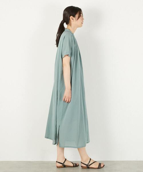 MELROSE claire(メルローズ クレール)の「【シャツギャザーワンピース】(ワンピース・レディース・チャコールグレー/ブルーグリーン/オフホワイト・FREE)」の16枚目の写真