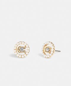 耳元をおしゃれに♪シグネチャーエナメルピアス★COACH★ 楽天市場】コーチ アクセサリー レディース COACH イヤリング