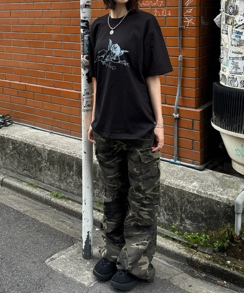 DAYDAY(デイデイ)の「キューピッドロゴ S/S Tシャツ(Tシャツ/カットソー・レディース・ブラック/ホワイト・L/M/XL)」の3枚目の写真
