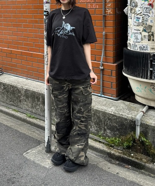 DAYDAY(デイデイ)の「キューピッドロゴ S/S Tシャツ(Tシャツ/カットソー・レディース・ブラック/ホワイト・L/M/XL)」の4枚目の写真