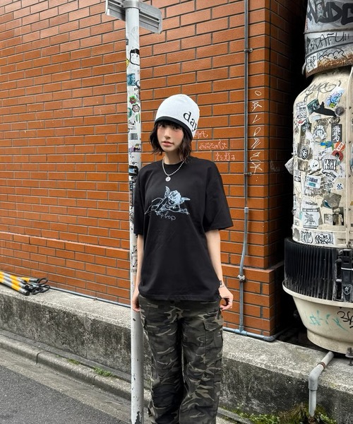 DAYDAY(デイデイ)の「キューピッドロゴ S/S Tシャツ(Tシャツ/カットソー・レディース・ブラック/ホワイト・L/M/XL)」の6枚目の写真